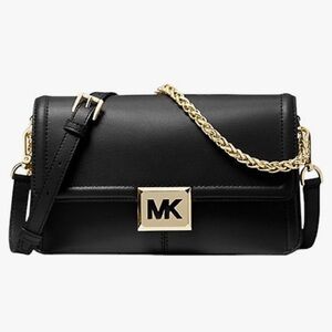 Michael Kors Black Crossbody Bag with Gold Chain